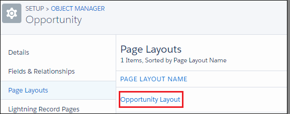 opportunity layout